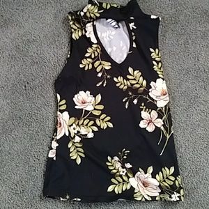 Super soft super cute choker sleeveless top